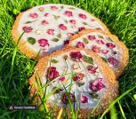 Набор сырная тарелка и подстаканники из эпоксидной смолы с сухоцветами роз
