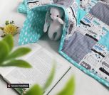 Одеяло в кроватку Машинки 100 на 120 см, детское лоскутное одеяло купить