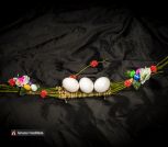 Лодочка из лозы для Пасхального декора