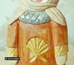 Скульптура девочка, резьба по дереву