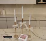 Набор столовых свечей ручной работы (3 шт)