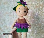 Вязаная куколка «Цветочная фея»
