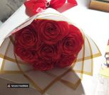 Букет из атласных лент 