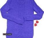 Фиолетовый свитер Маша