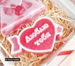 набор  мыла  ручной работы люблю любовь красное сердце конверт люблю тебя смолевичи беларусь