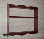 полка прямая 3-х,57х50х12,расст.25и 15 см