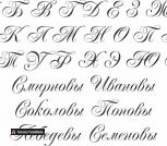 Фамильный герб с короной - шрифт