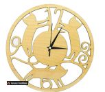 Часы с котиками, круглые - бц